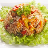 Рис с курицей и овощами